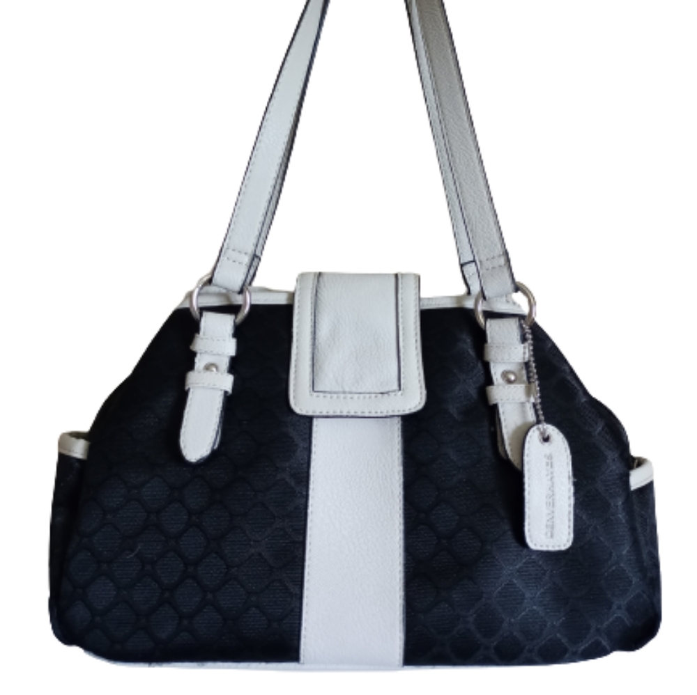Denver Hayes Handbag Black and white